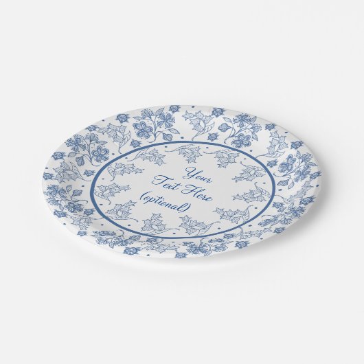 Benutzerdefiniertes Indiz auf weißer Papiertafel m Pappteller (Schrägansicht)