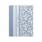 Benutzerdefiniertes Indiz für Blütenmuster und Imi Notizblock (Rotiert)