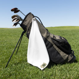 Benutzerdefiniertes initiales Golfwappen Golfhandtuch