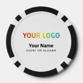 Benutzerdefiniertes Inline-Geschäftslogo, Name, We Pokerchips (Rückseite)