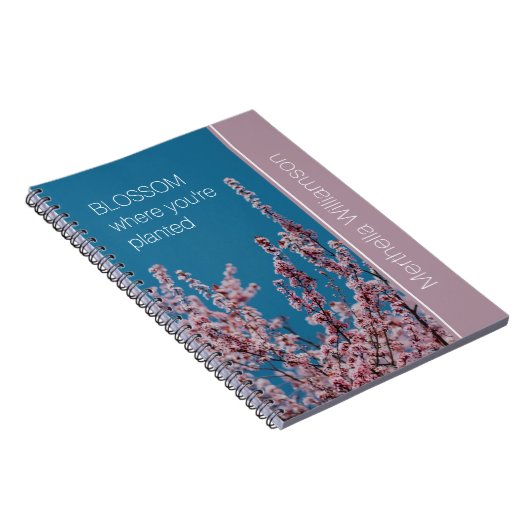Benutzerdefiniertes inspirierendes BLOSSOM, WO PLA Notizblock (Rechte Seite)