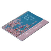 Benutzerdefiniertes inspirierendes BLOSSOM, WO PLA Notizblock (Linke Seite)