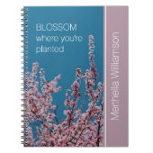 Benutzerdefiniertes inspirierendes BLOSSOM, WO PLA Notizblock (Vorderseite)