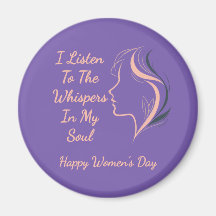 Benutzerdefiniertes inspiriertes Lila Magnet