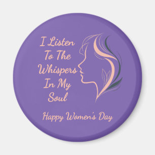 Benutzerdefiniertes inspiriertes Lila Magnet