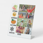 Benutzerdefiniertes Instagram 8 Foto Collections J Sockelschild (Vorderseite)