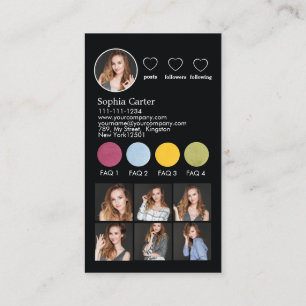 Benutzerdefiniertes Instagram-Profil mit QR-Code I Visitenkarte
