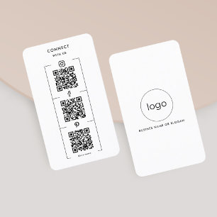 Benutzerdefiniertes Instagramm-Facebook-QR-Code-Co Visitenkarte