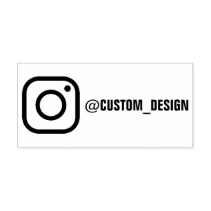 Benutzerdefiniertes Instagramm für Unternehmen ode Gummistempel