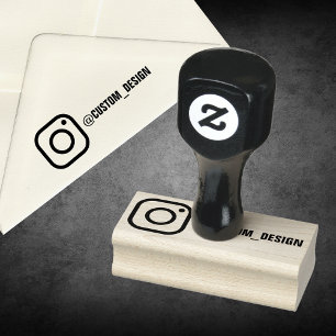 Benutzerdefiniertes Instagramm für Unternehmen ode Gummistempel