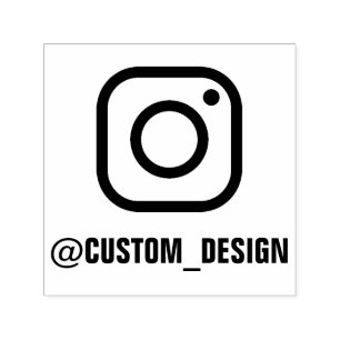 Benutzerdefiniertes Instagramm für Unternehmen ode Permastempel