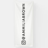 Benutzerdefiniertes Instagramm | Personalisierte S Banner (Vertikal)