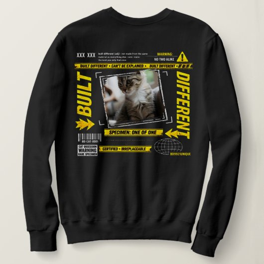 Benutzerdefiniertes Introvertiertes-Katze-Liebhabe Sweatshirt (Design Rückseite)