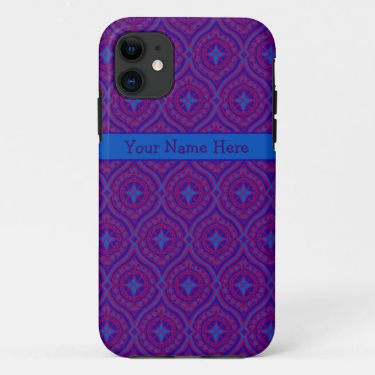 Benutzerdefiniertes iPhone 5 Case-Mate-Lila, blaue Case-Mate iPhone Hülle (Rückseite)