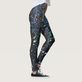 Benutzerdefiniertes irisierendes abstraktes Buntgl Leggings (Rechts)