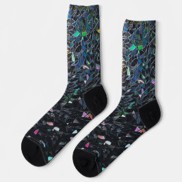 Benutzerdefiniertes irisierendes abstraktes Buntgl Socken