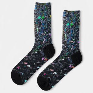 Benutzerdefiniertes irisierendes abstraktes Buntgl Socken