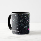 Benutzerdefiniertes irisierendes abstraktes Buntgl Tasse (Vorderseite Links)