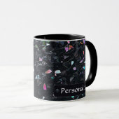 Benutzerdefiniertes irisierendes abstraktes Buntgl Tasse (VorderseiteRechts)