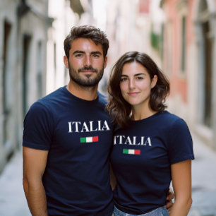 Benutzerdefiniertes Italien T-Shirt – Italia, Sizi