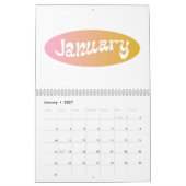 BENUTZERDEFINIERTES JAHR KALENDER (Jan 2027)