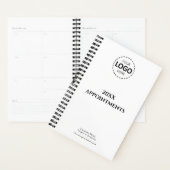 Benutzerdefiniertes Jahr, Logo, Text, weiße Ernenn Planer (Anzeige)