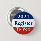 Benutzerdefiniertes Jahr Rot Weiß und Blau Registr Button (Vorne & Hinten)