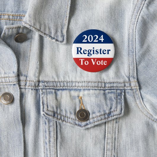 Benutzerdefiniertes Jahr Rot Weiß und Blau Registr Button (Beispiel)