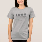 Benutzerdefiniertes Jahr, Text und Name Tri-Blend Shirt (Vorderseite)