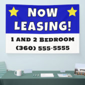 Benutzerdefiniertes Jetzt Leasing Banner (Messe)