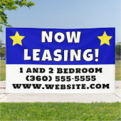 Benutzerdefiniertes Jetzt Leasing Banner (Außenbereich)