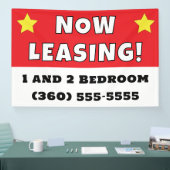 Benutzerdefiniertes Jetzt Leasing Banner (Messe)