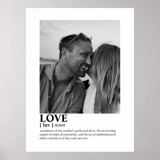 Benutzerdefiniertes Jubiläum-Foto mit Personalisie Poster (Vorne)