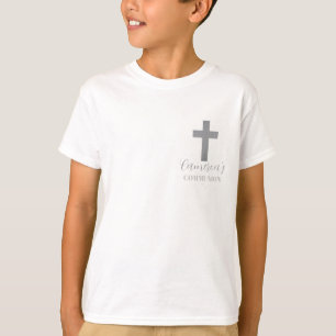 Benutzerdefiniertes Jungen Kreuz Kommunion T-Shirt