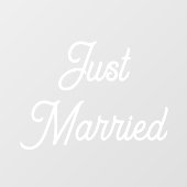Benutzerdefiniertes Just Married Auto Hochzeitsban Fensteraufkleber (Blatt)