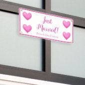 Benutzerdefiniertes Just Married Banner (Äußeres Gebäude)