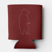 Benutzerdefiniertes Kabinenthema mit Bären in Red Dosenkühler (Rückseite)