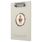 Benutzerdefiniertes Kaffeehaus-Clip-Board mit Logo Klemmbrett (Links)
