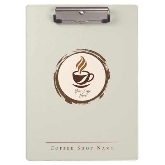 Benutzerdefiniertes Kaffeehaus-Clip-Board mit Logo Klemmbrett (Vorderseite)