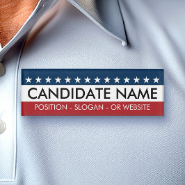 Benutzerdefiniertes Kampagnengetriebe mit Namen un Namenschild