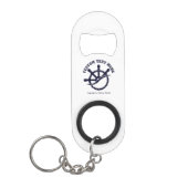 Benutzerdefiniertes Kapitänsboot Nautisches Gesche Mini Flaschenöffner (Vorderseite)