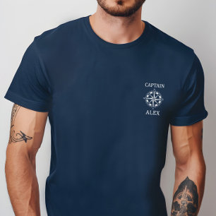 Benutzerdefiniertes Kapitänsshirt mit nautischem K T-Shirt