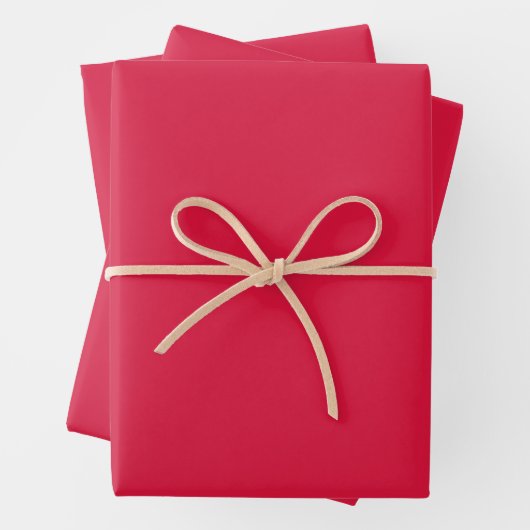 Benutzerdefiniertes Karmesinrotes Geschenkpapier-S Geschenkpapier Set (Beispiel)