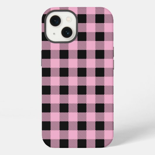 Benutzerdefiniertes Karomuster iPhone Hülle (Rückseite)