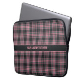 Benutzerdefiniertes Karomuster / Schottenmuster Laptopschutzhülle (Vorderseite Links)