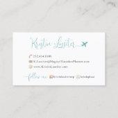 Benutzerdefiniertes Kartendesign | Nicht bearbeitb Visitenkarte (Rückseite)