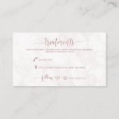 Benutzerdefiniertes Kartendesign | Nicht bearbeitb Visitenkarte (Rückseite)