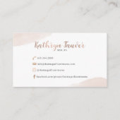 Benutzerdefiniertes Kartendesign | Nicht bearbeitb Visitenkarte (Rückseite)