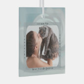 Benutzerdefiniertes Katze-Mama-Leben Haustier-Foto Ornament Aus Glas (Vorderseite Rechts)