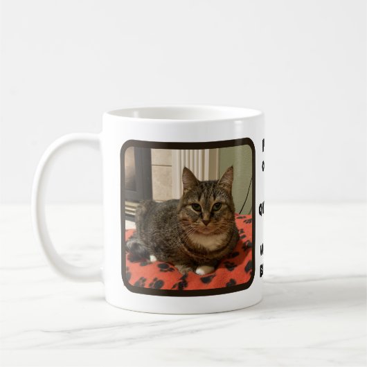 Benutzerdefiniertes KatzenFoto Kaffeetasse (Links)
